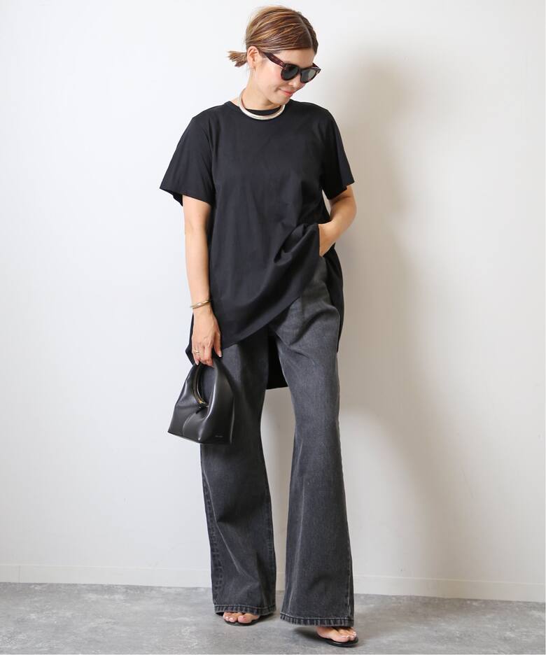 タックバギー デニム (GRY)（デニムパンツ・ジーンズ）｜Deuxieme  