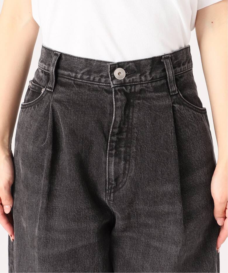 タックバギー デニム (GRY)（デニムパンツ・ジーンズ）｜Deuxieme 