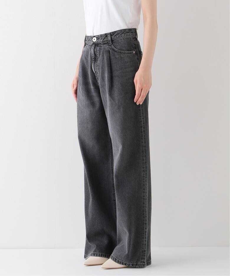 タックバギー デニム (GRY)（デニムパンツ・ジーンズ）｜Deuxieme 
