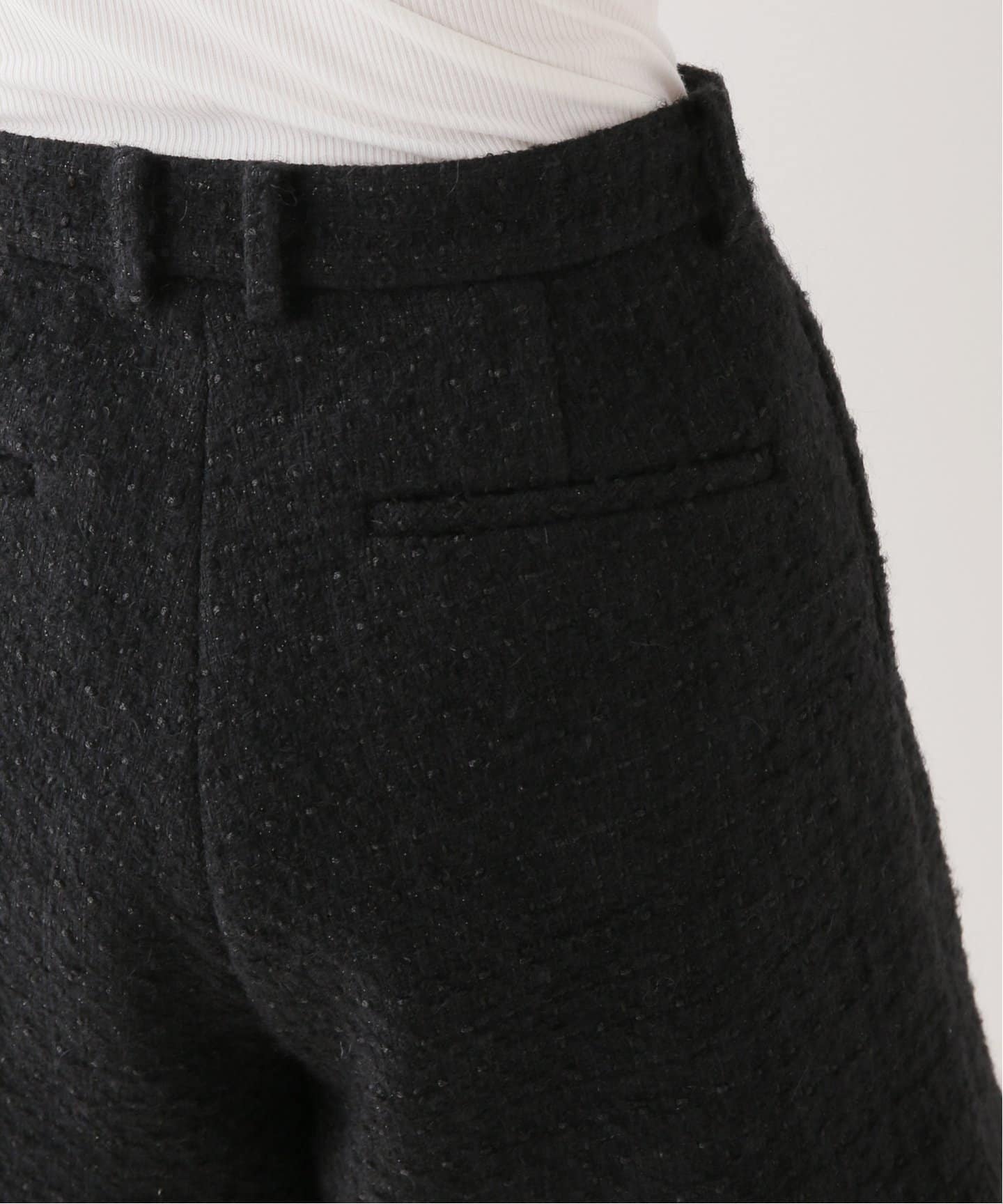 Deuxieme Class ツイードショーツ ブラック 36 TALLEY SWIM SHORT | Saturdays NYC Japan