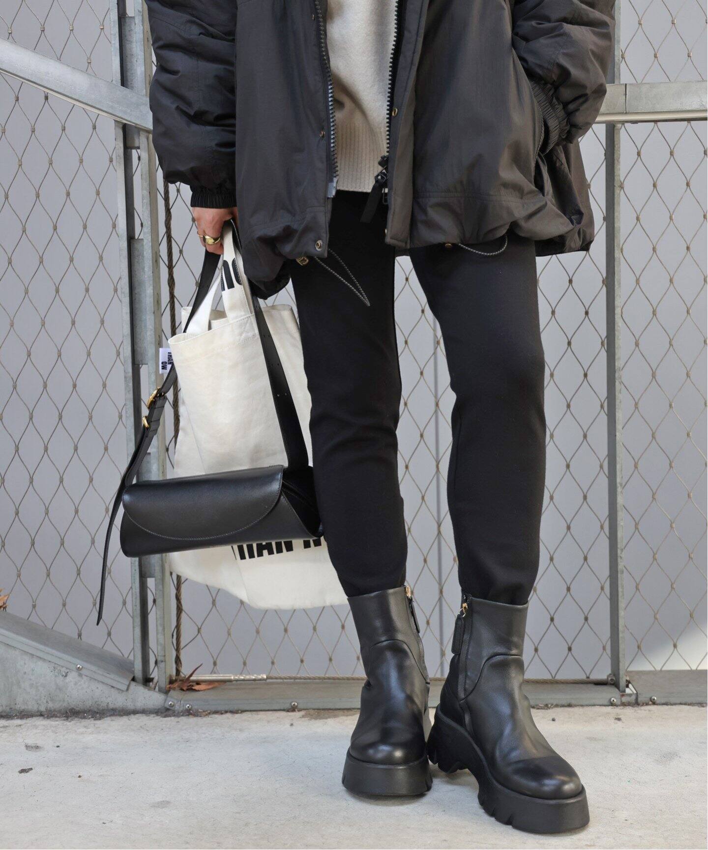 Warm Zip レギンス パンツ（その他パンツ）｜Deuxieme Classe  