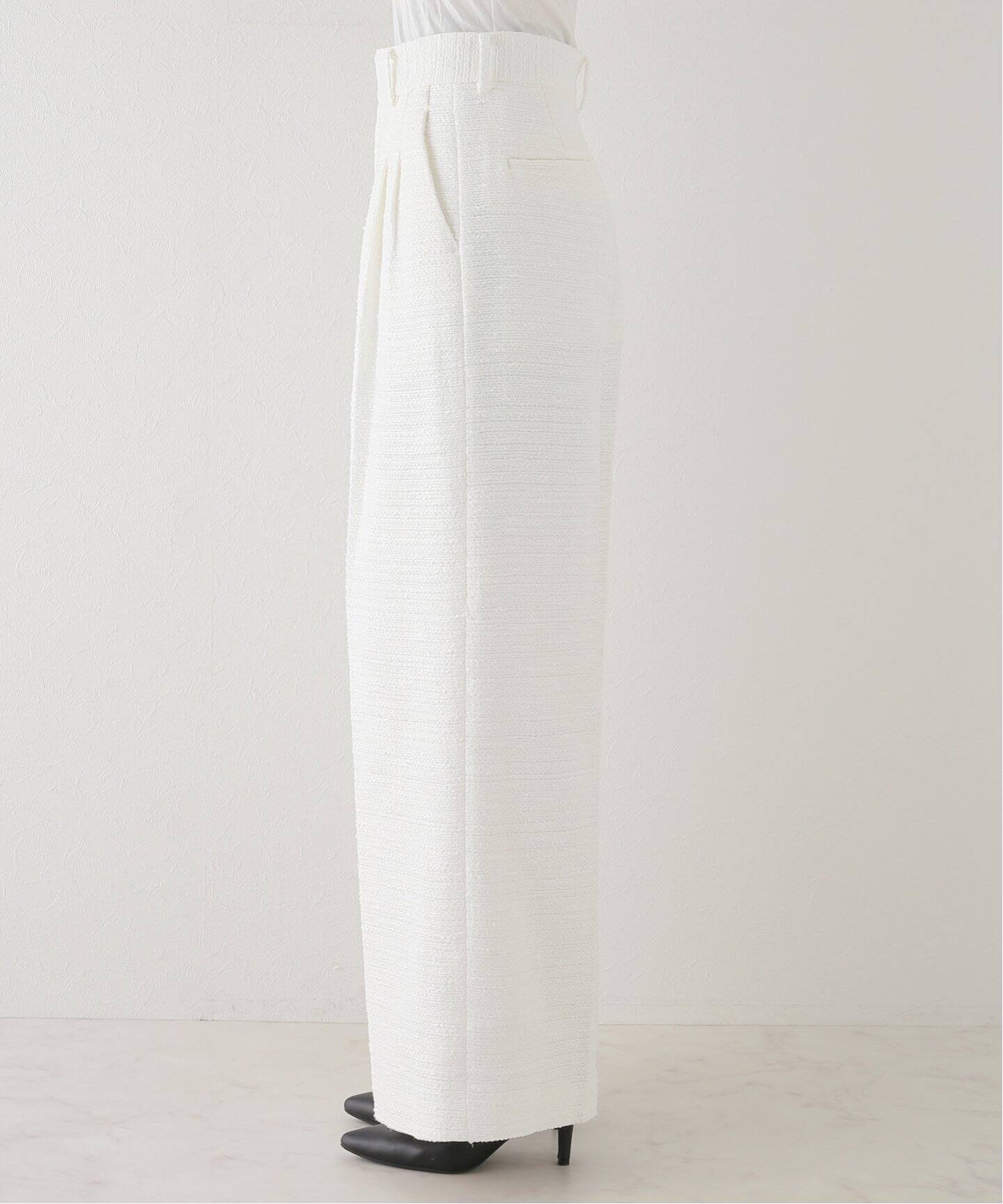 ツイード タック ワイドパンツ（スラックス）｜Deuxieme Classe  