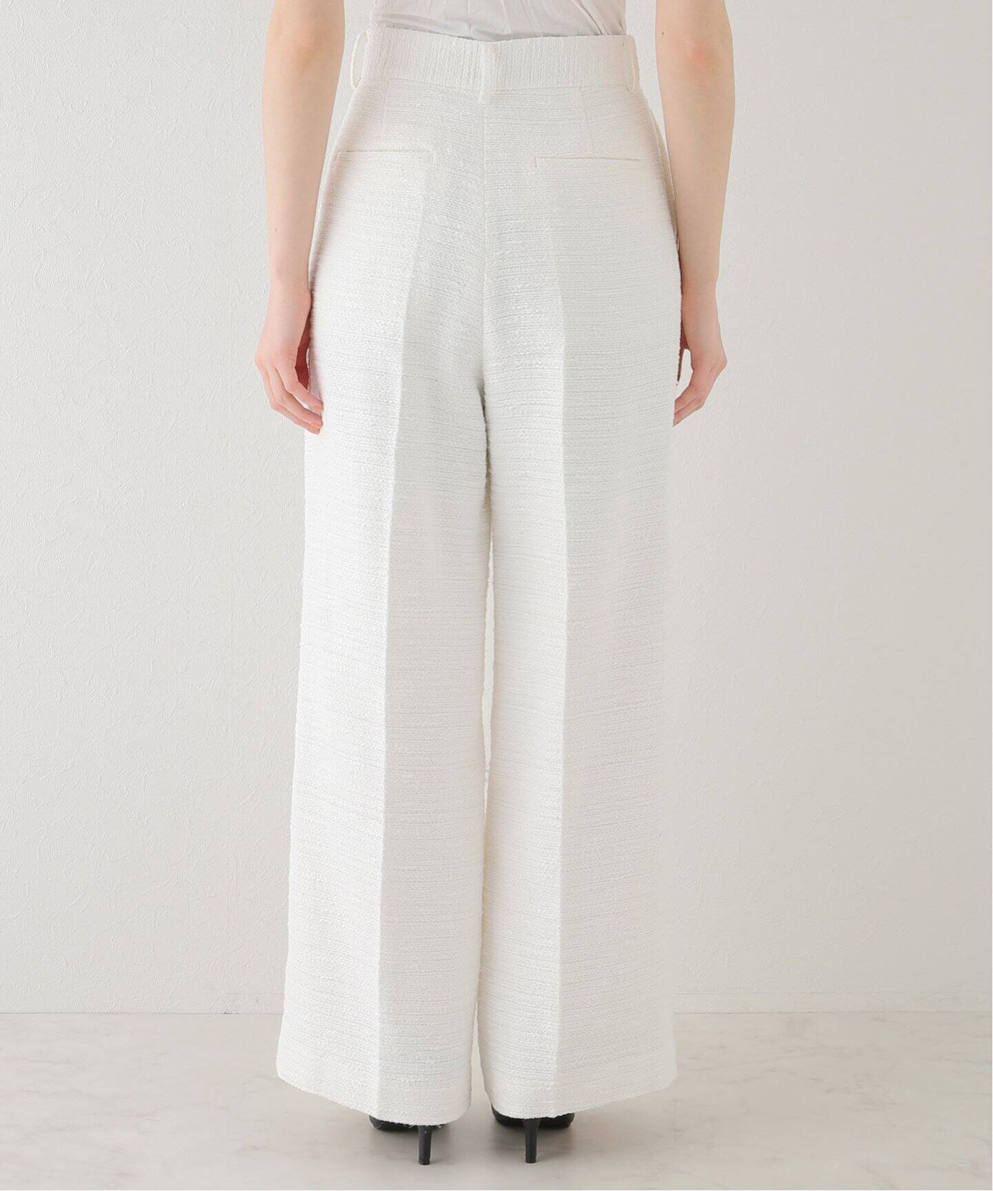 ツイード タック ワイドパンツ（スラックス）｜Deuxieme Classe  