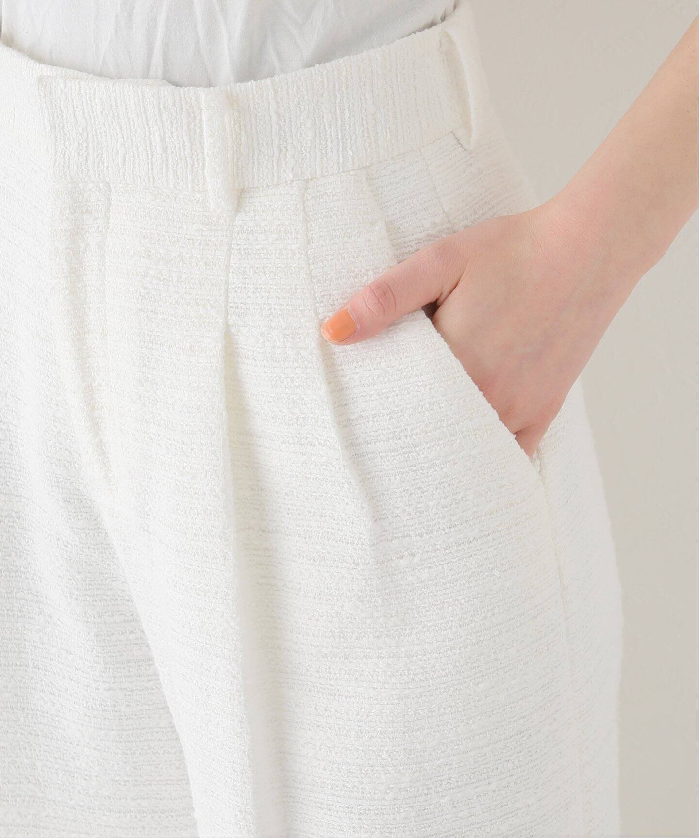 ツイード タック ワイドパンツ（スラックス）｜Deuxieme Classe  