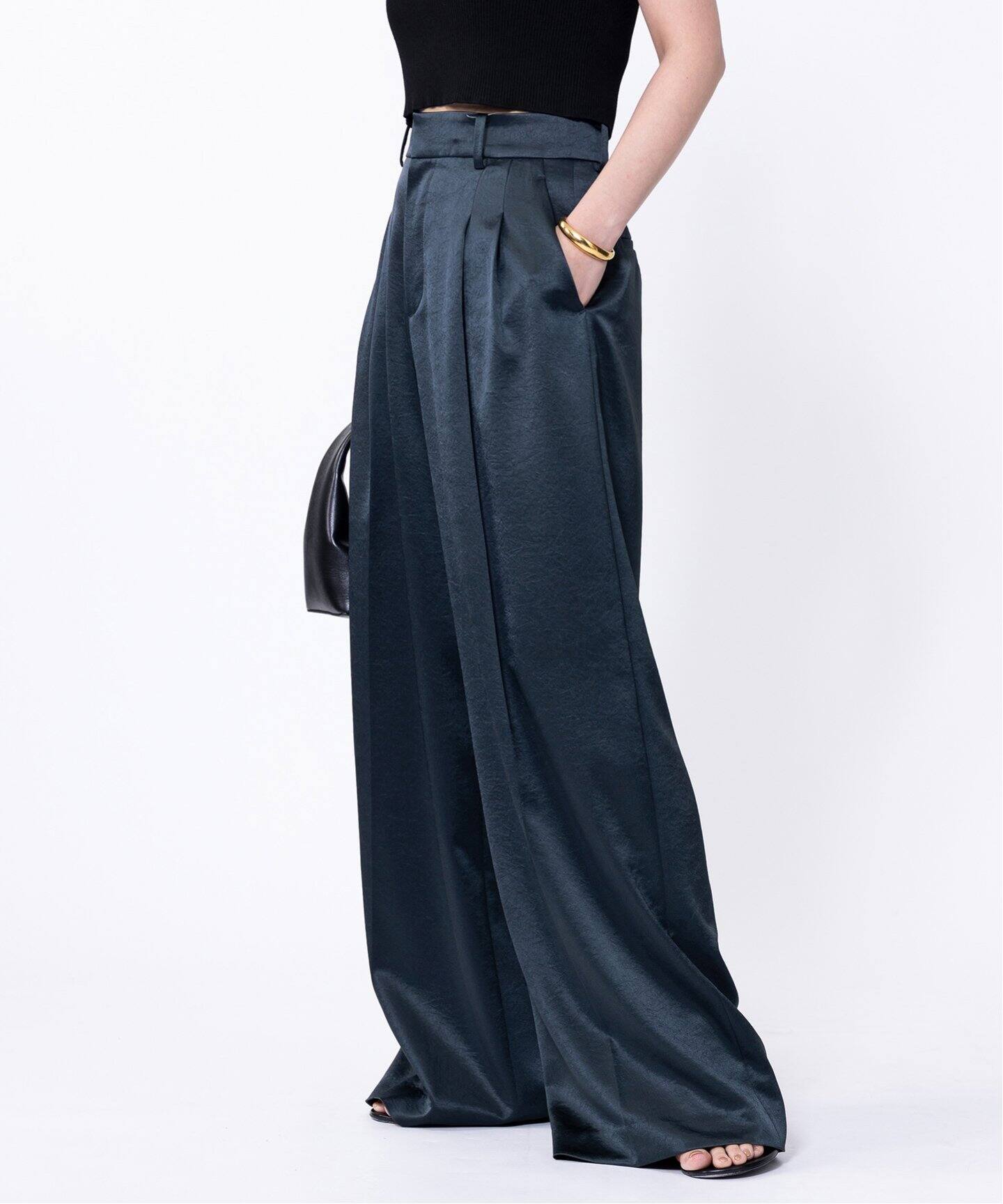 Minimal Satin パンツ（スラックス）｜Deuxieme Classe  