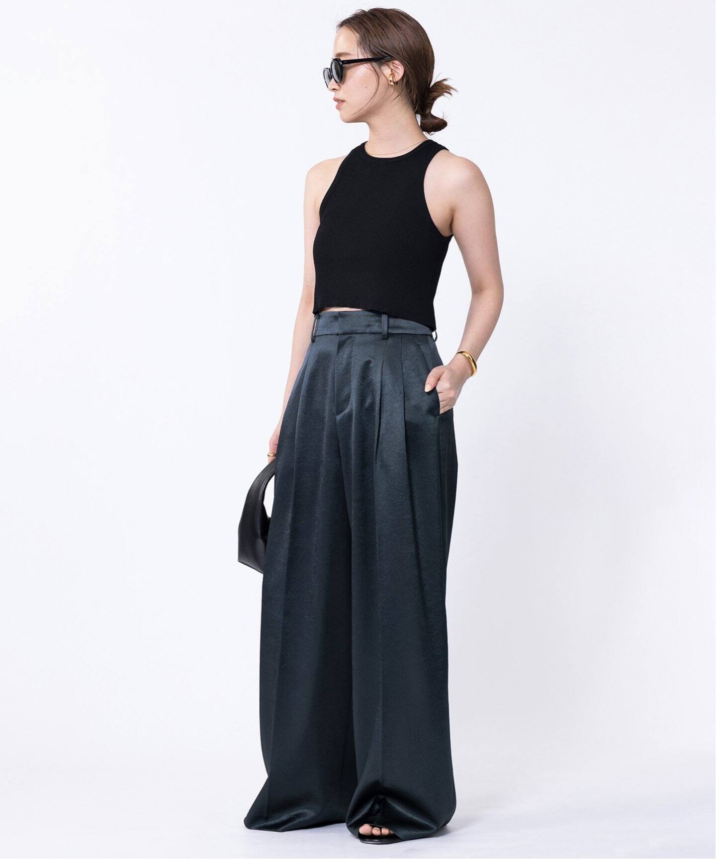 Minimal Satin パンツ（スラックス）｜Deuxieme Classe  