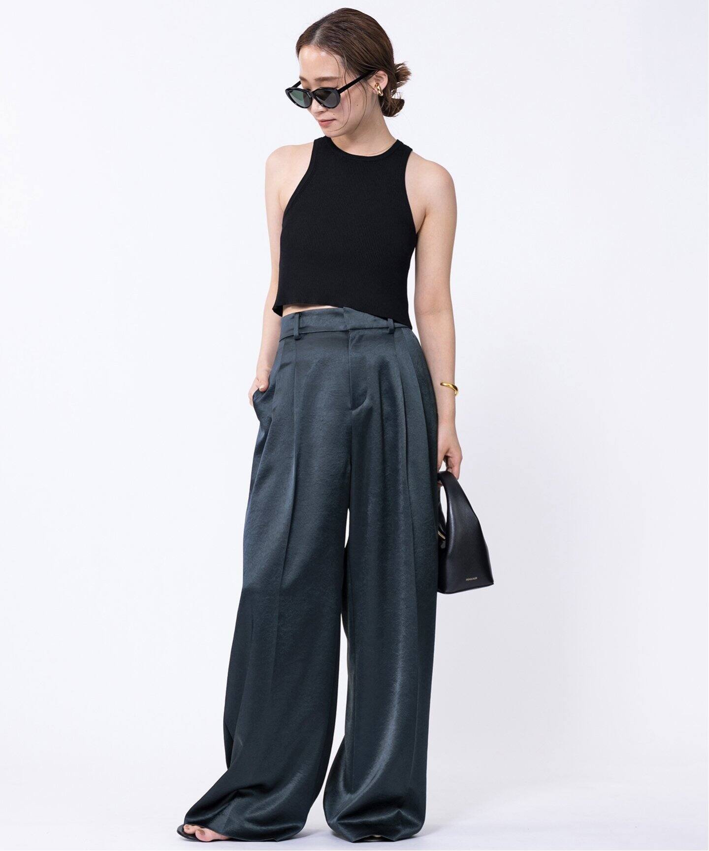 Minimal Satin パンツ（スラックス）｜Deuxieme Classe 