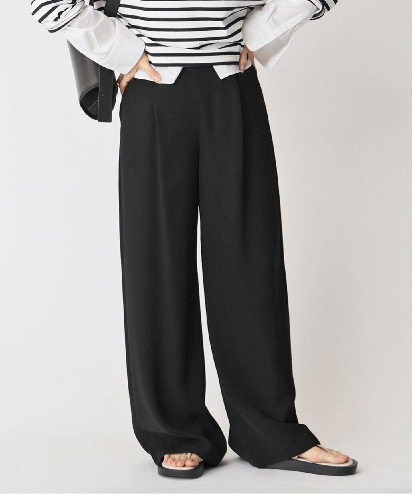 ドゥーズィエムクラス エブリデイアイライク 24AW イージーワイドパンツ 