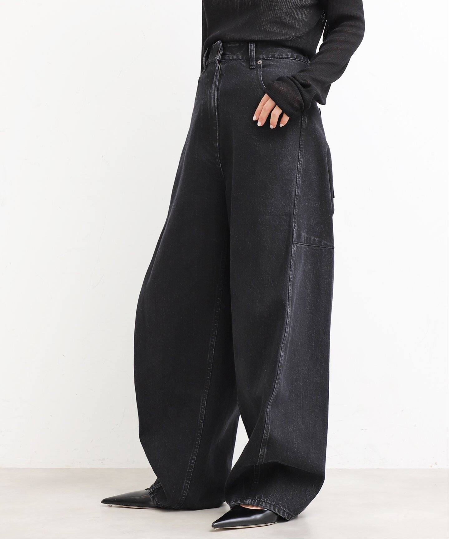 TIBI /ティビ】 BLACK DENIM SID JEAN PETITE（デニムパンツ・ジーンズ 