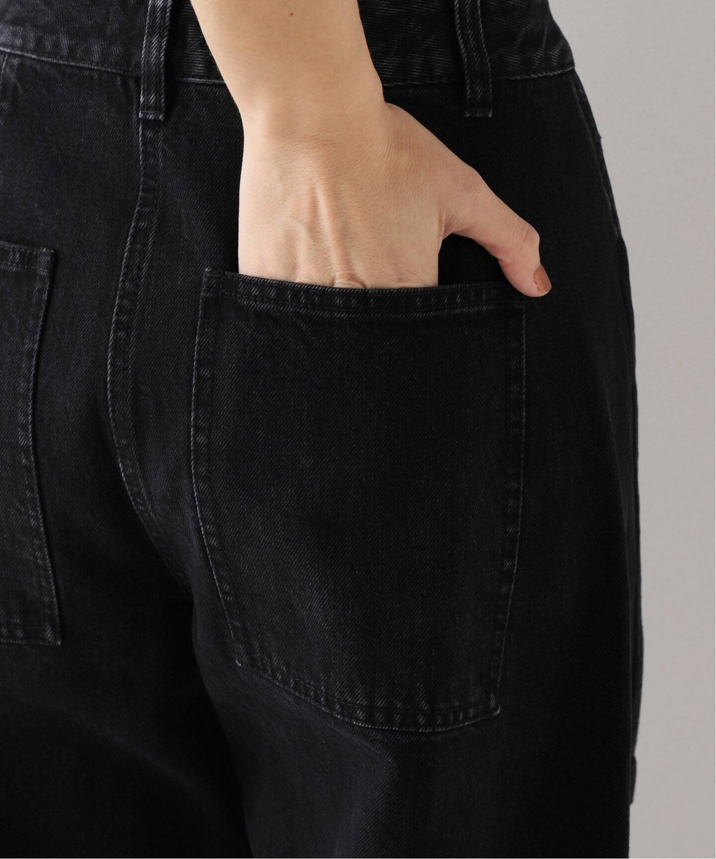 TIBI /ティビ】 BLACK DENIM SID JEAN PETITE（デニムパンツ・ジーンズ 