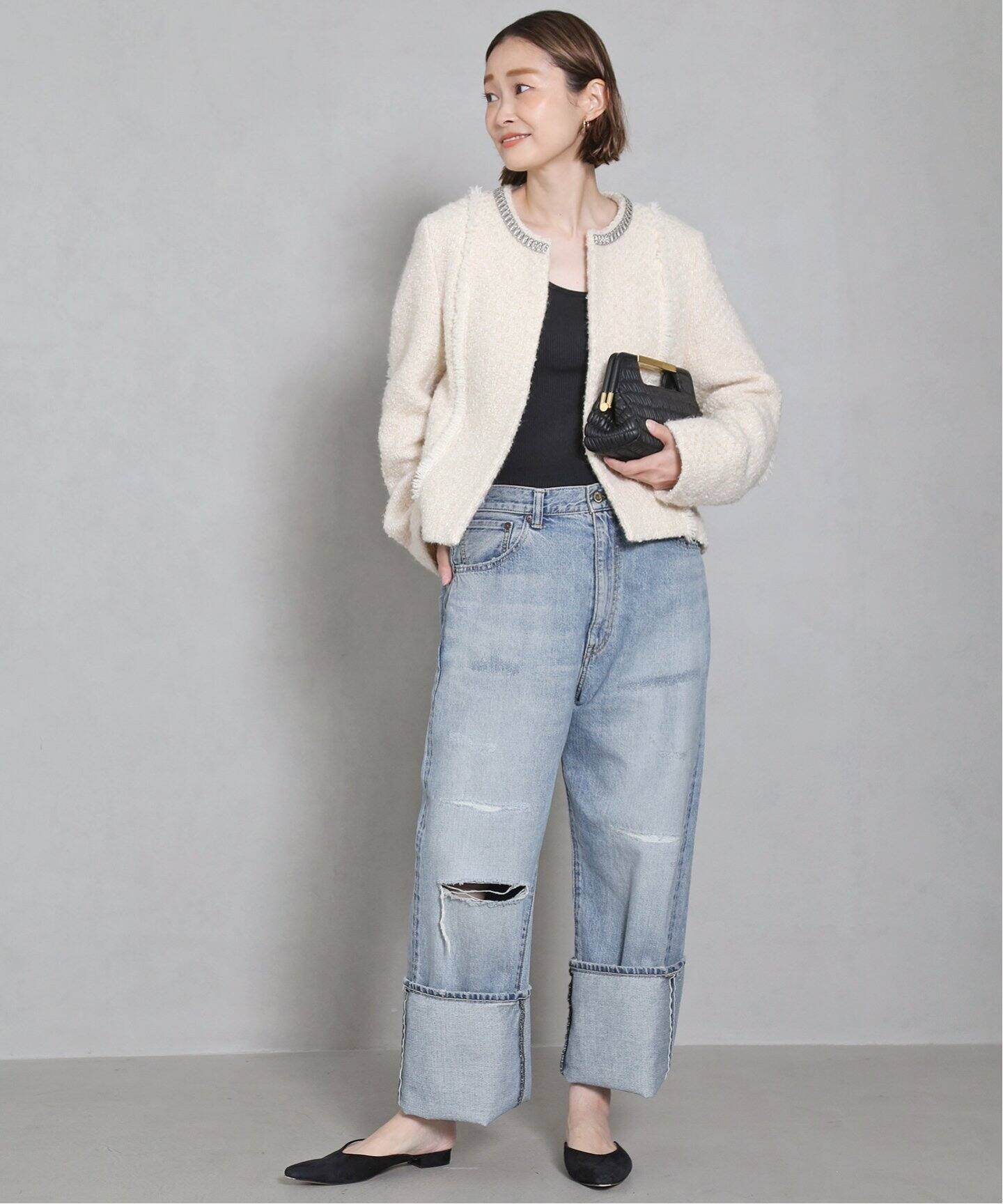 ATTICK BY JOHNBULL/アティック バイ ジョンブル】ワイドデニム  