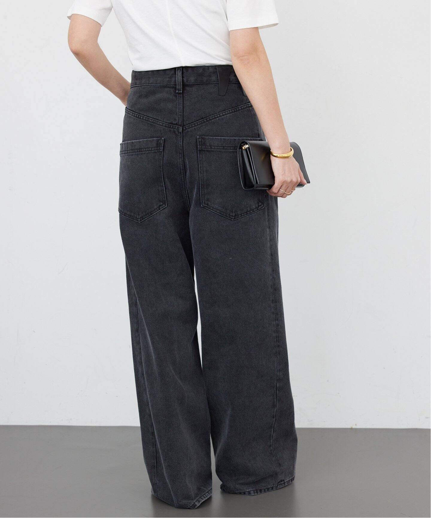 DARKPARK/ダークパーク】 INES USED BLACK デニム（デニムパンツ