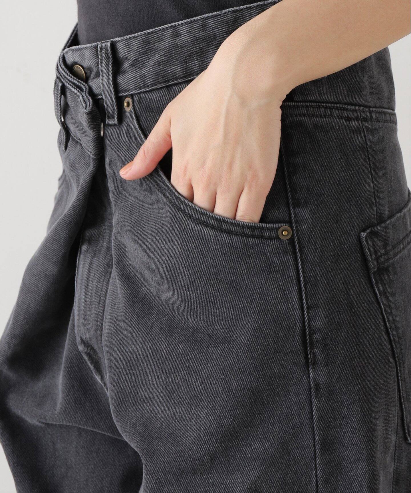 ドゥーズィエムクラス【ダークパーク】 INES USED BLACK デニム24 ドゥーズィエムクラス【ダークパーク】 INES USED BLACK デニム24