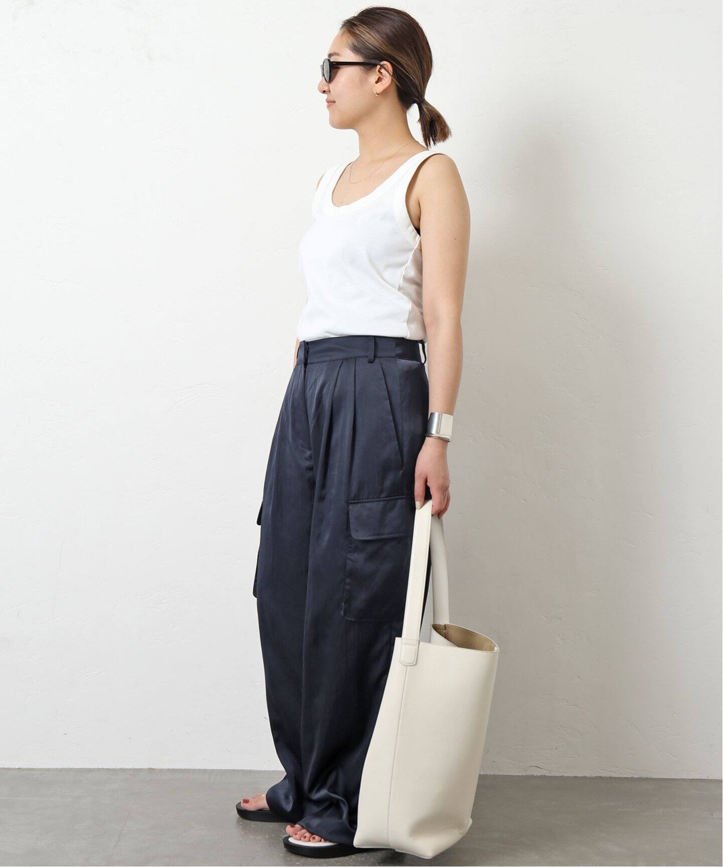 Tibi/ティビ】 SHINY NYLON カーゴパンツ（カーゴパンツ）｜Deuxieme  