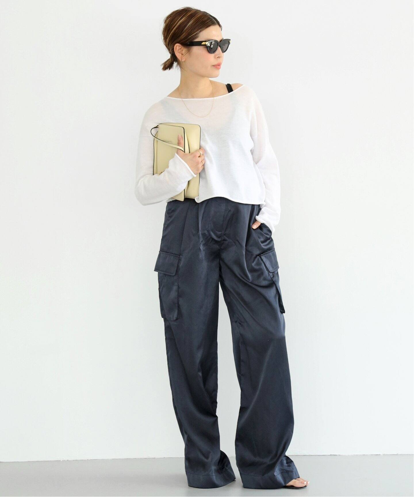 Tibi/ティビ】 SHINY NYLON カーゴパンツ（カーゴパンツ）｜Deuxieme  