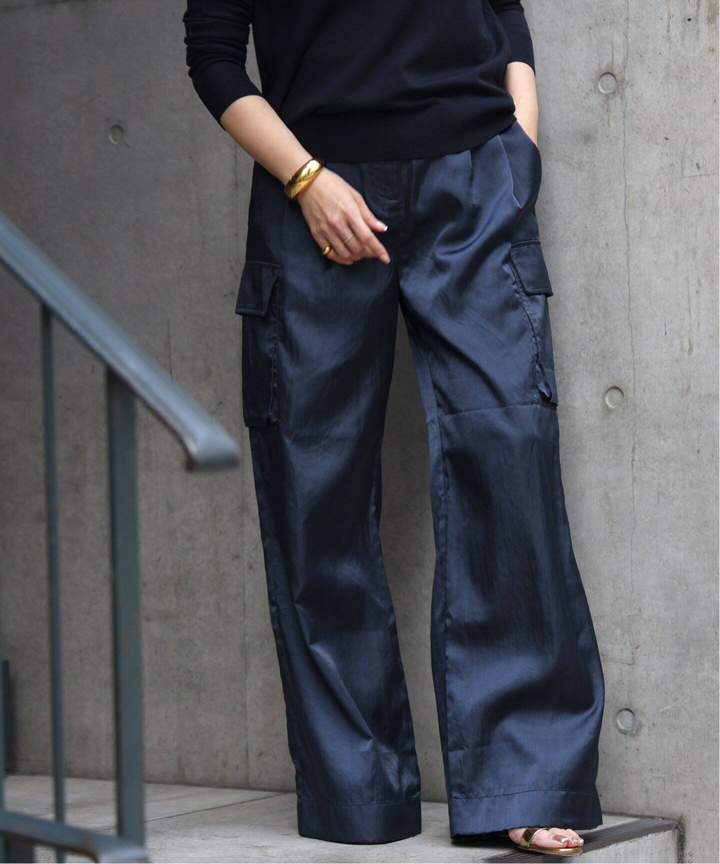 Tibi/ティビ】 SHINY NYLON カーゴパンツ（カーゴパンツ）｜Deuxieme  