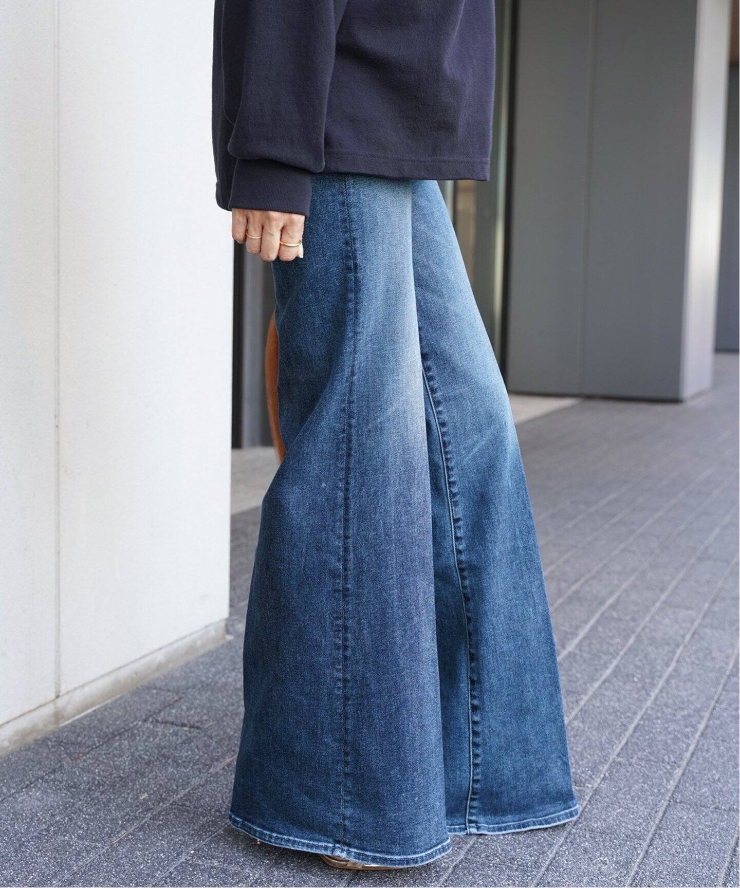 MOTHER/マザー】 THE HUSTLER ROLLER HEEL デニム（デニムパンツ  