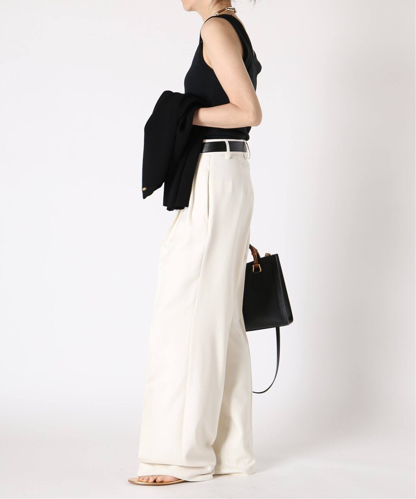 WOOL SERGEタックパンツ 3（スラックス）｜MUSE de Deuxieme Classe 