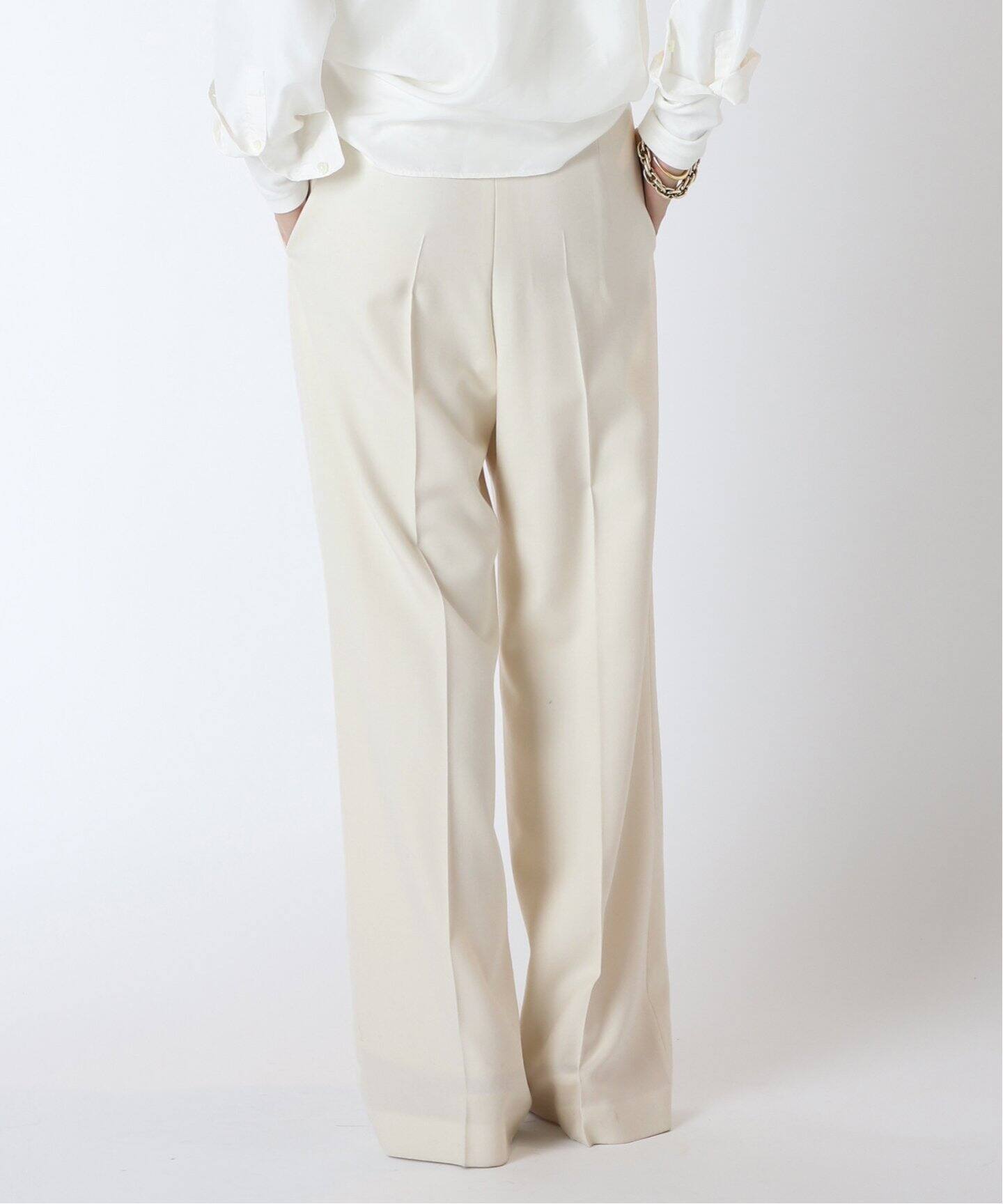 WOOL SERGEタックパンツ 3（スラックス）｜MUSE de Deuxieme Classe 