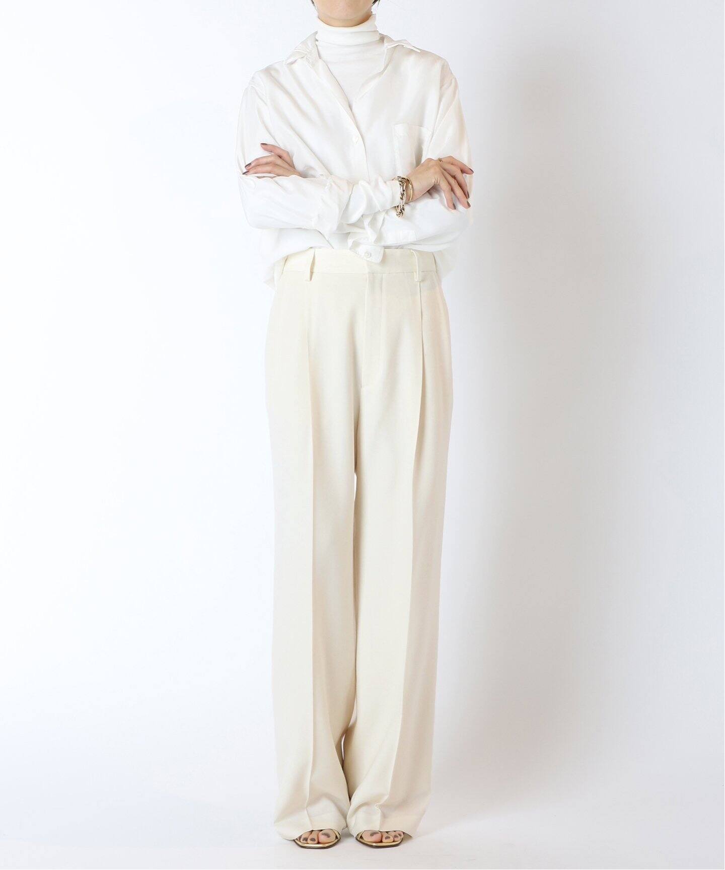 WOOL SERGEタックパンツ 3（スラックス）｜MUSE de Deuxieme Classe 