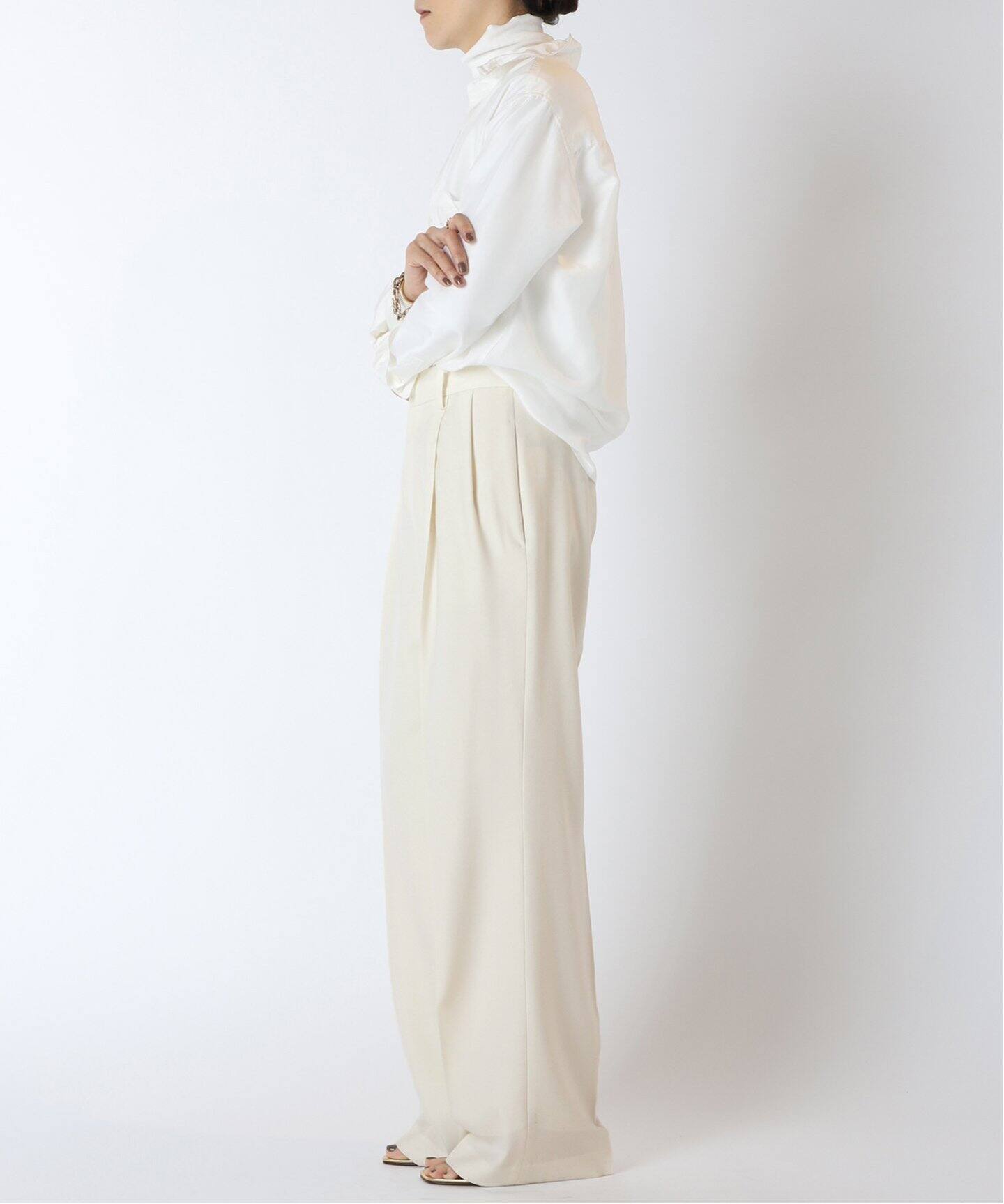 WOOL SERGEタックパンツ 3（スラックス）｜MUSE de Deuxieme Classe  