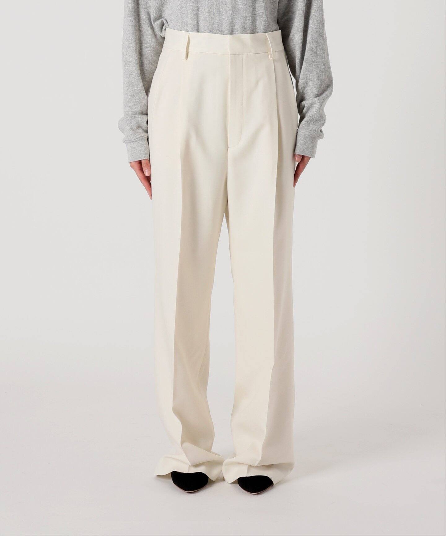 WOOL SERGEタックパンツ 3（スラックス）｜MUSE de Deuxieme Classe  