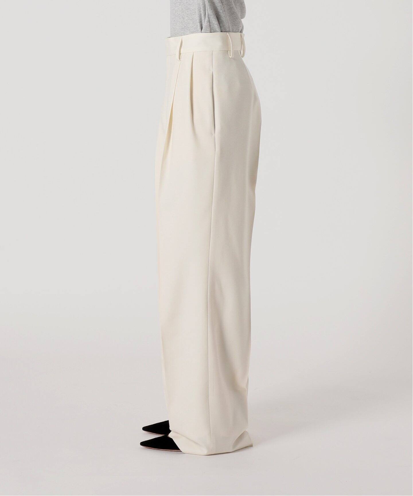 WOOL SERGEタックパンツ 3（スラックス）｜MUSE de Deuxieme Classe 