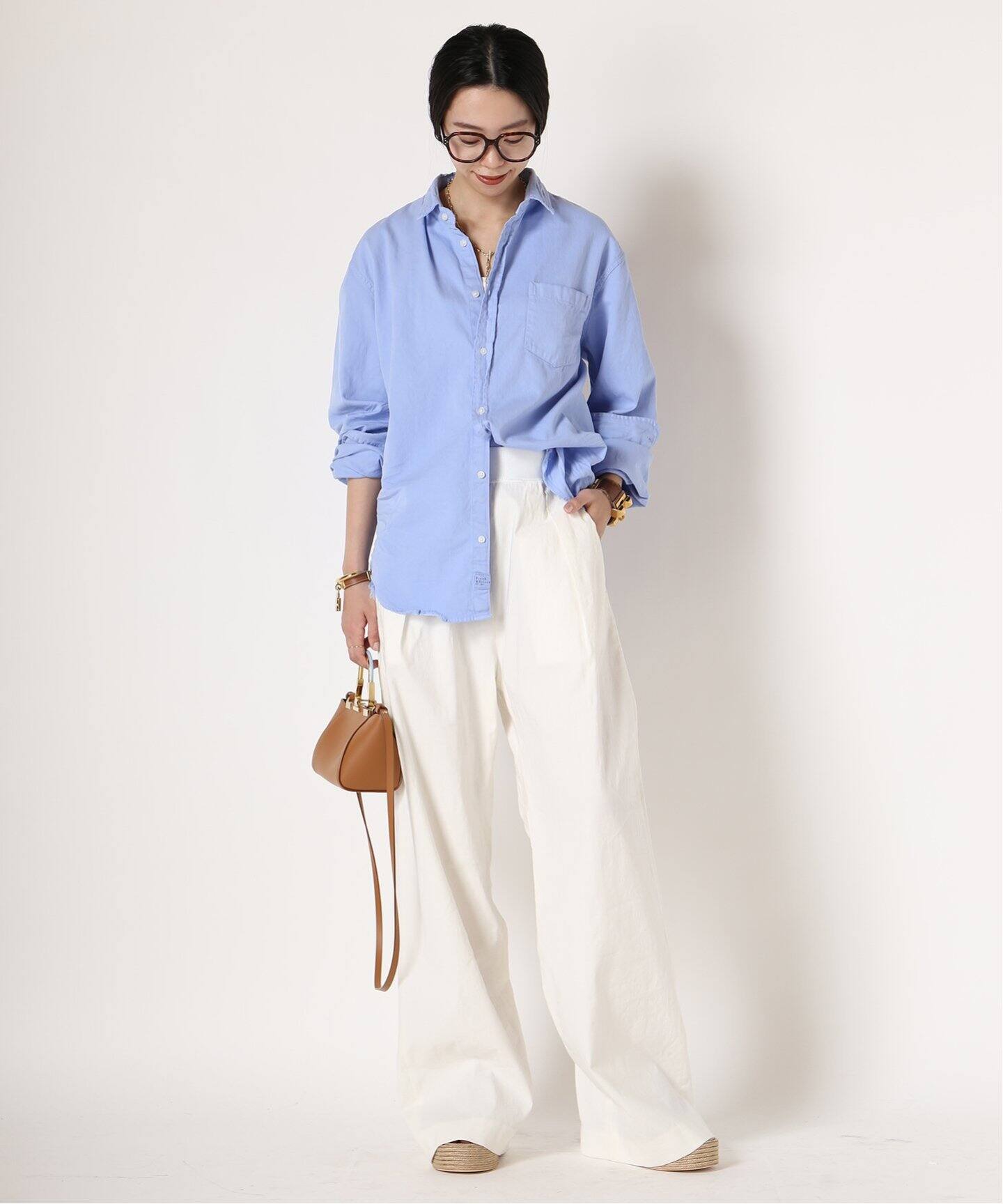 Stretch twill タックパンツ（スラックス）｜MUSE de Deuxieme Classe  