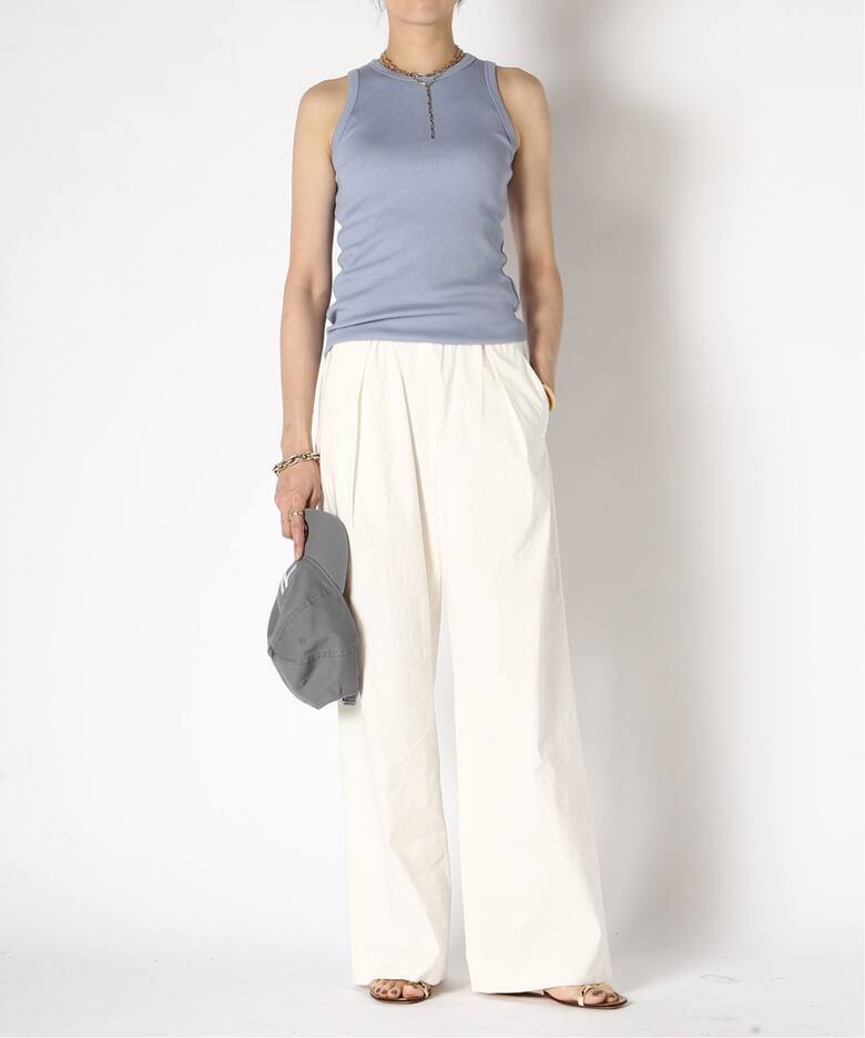 Deuxieme Classe Stretch twill タックパンツ36（先週のランキング 