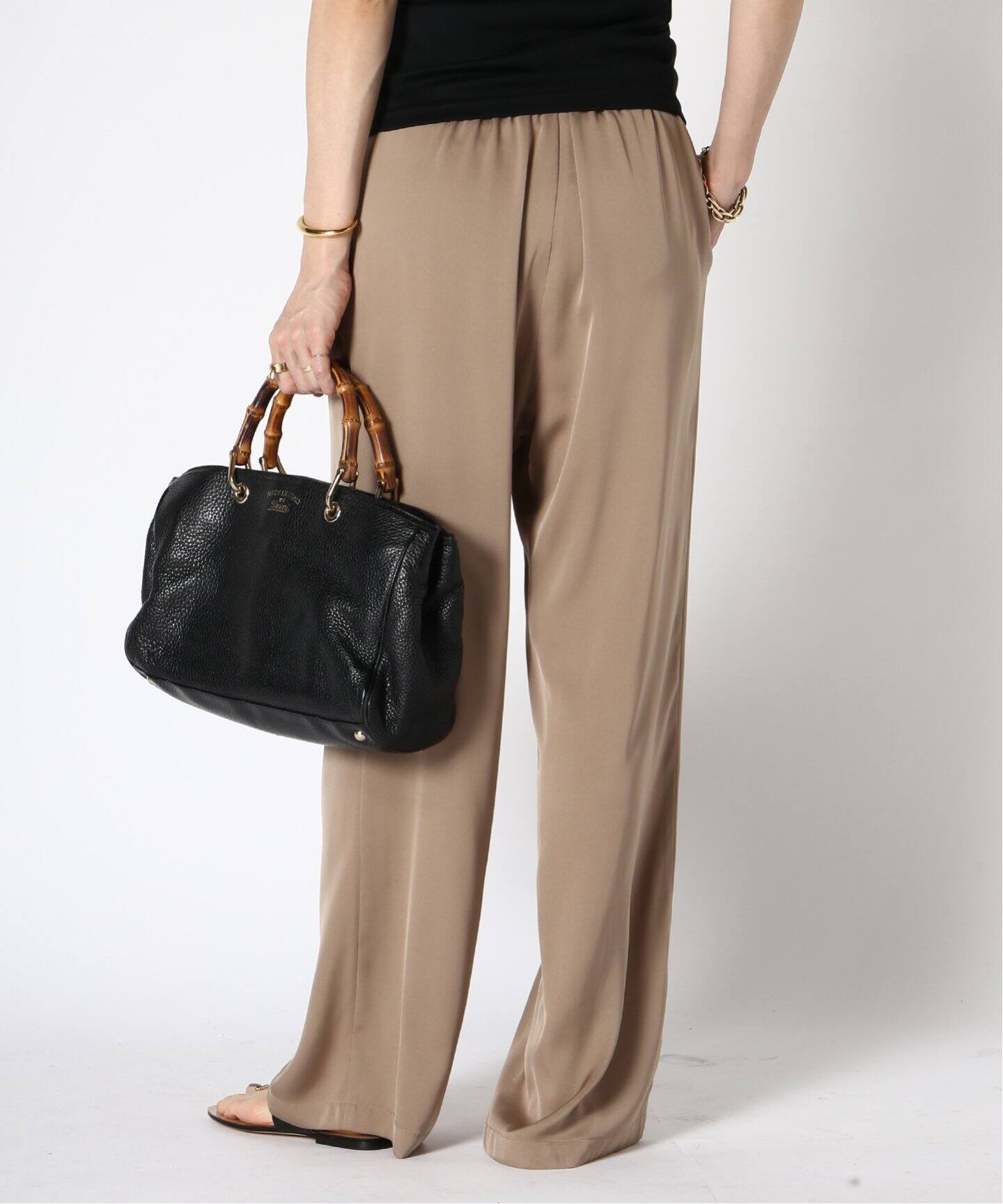 SILK SATIN EASY パンツ（その他パンツ）｜MUSE de Deuxieme Classe 