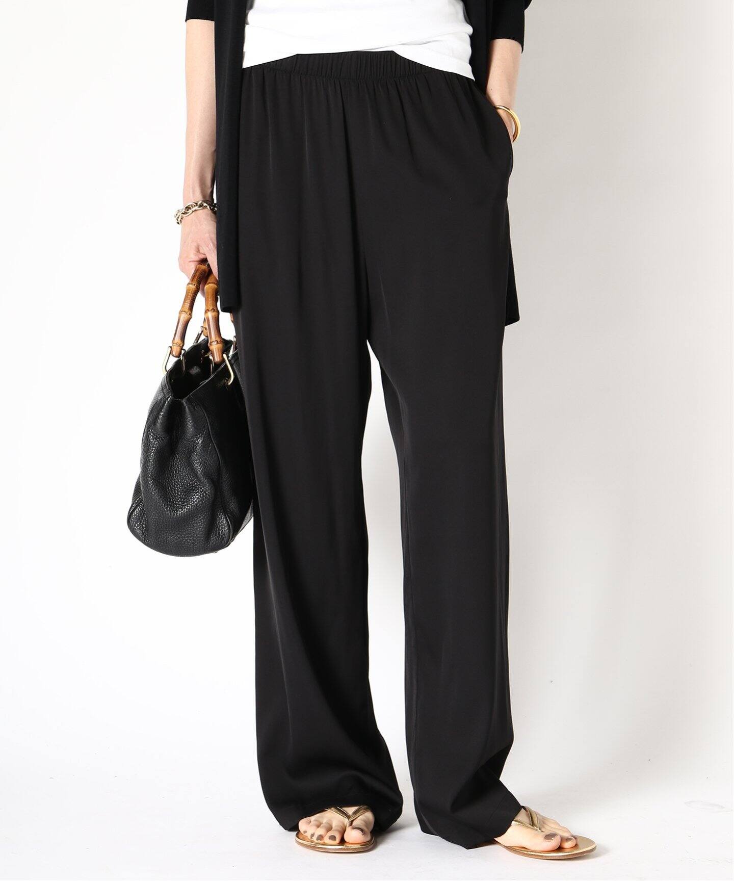 SILK SATIN EASY パンツ（その他パンツ）｜MUSE de Deuxieme Classe  