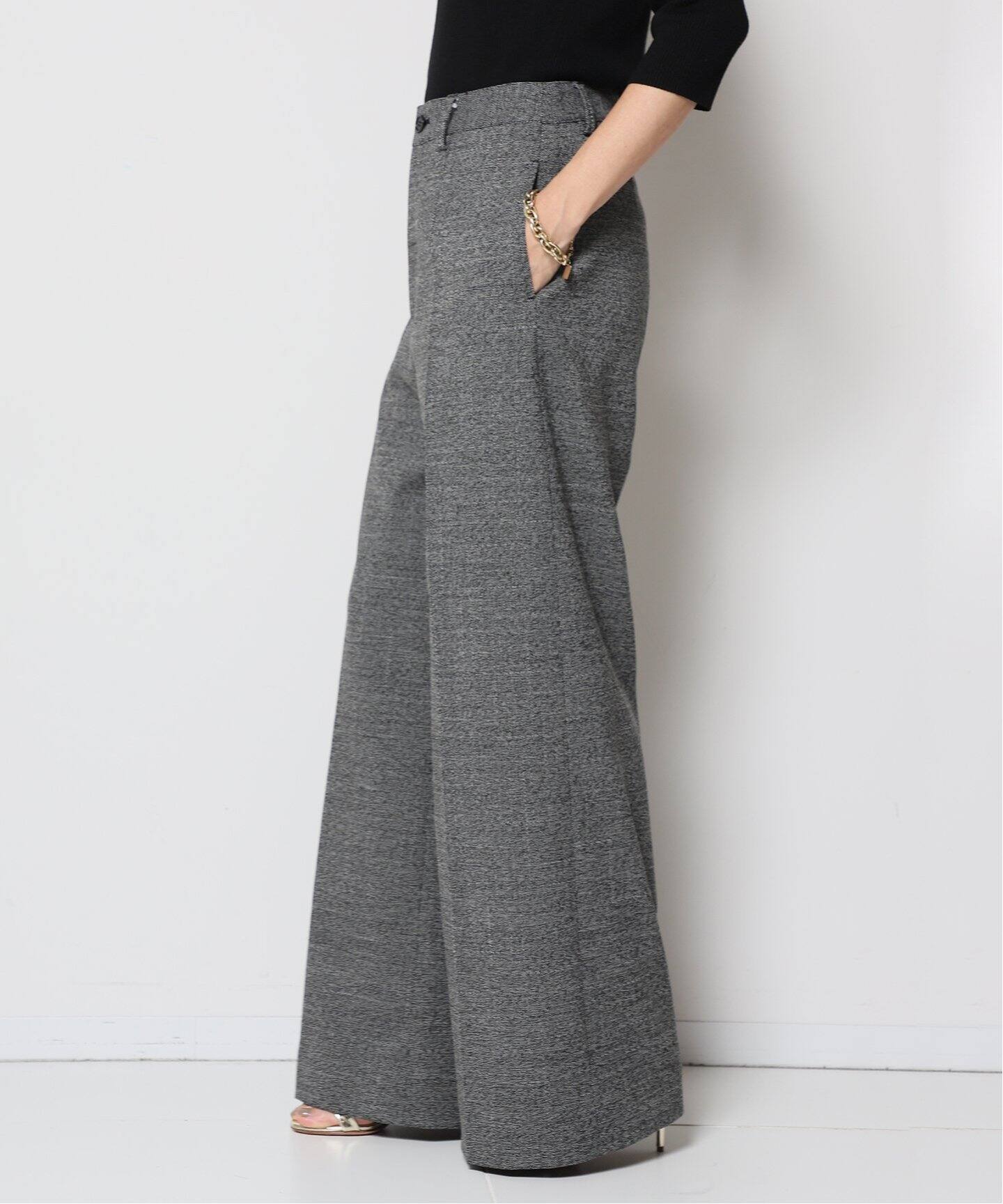 DISCO CRAPE パンツ(GRAY)（スラックス）｜MUSE de Deuxieme Classe 