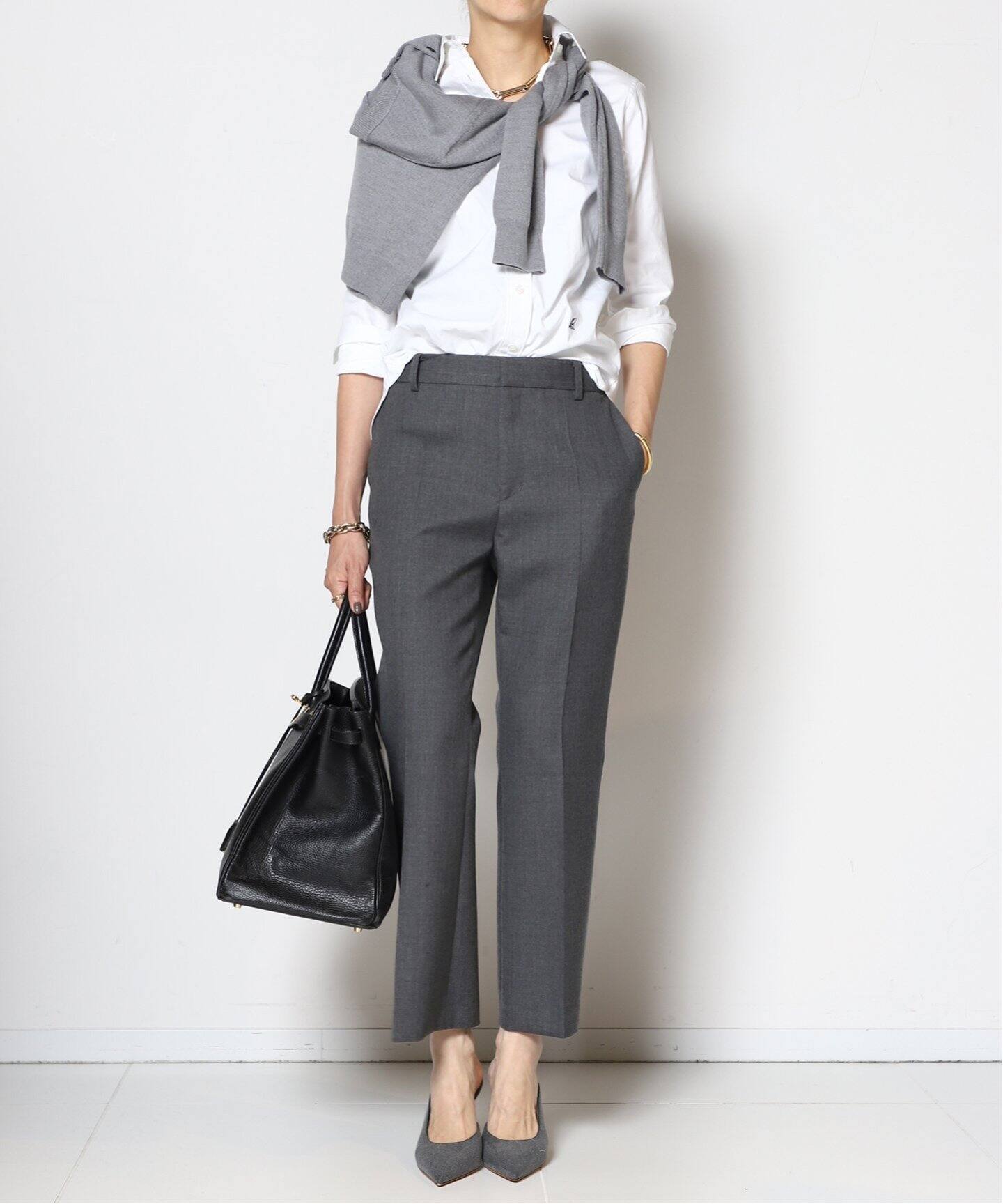 W Cross Cropped パンツ（スラックス）｜MUSE de Deuxieme Classe  