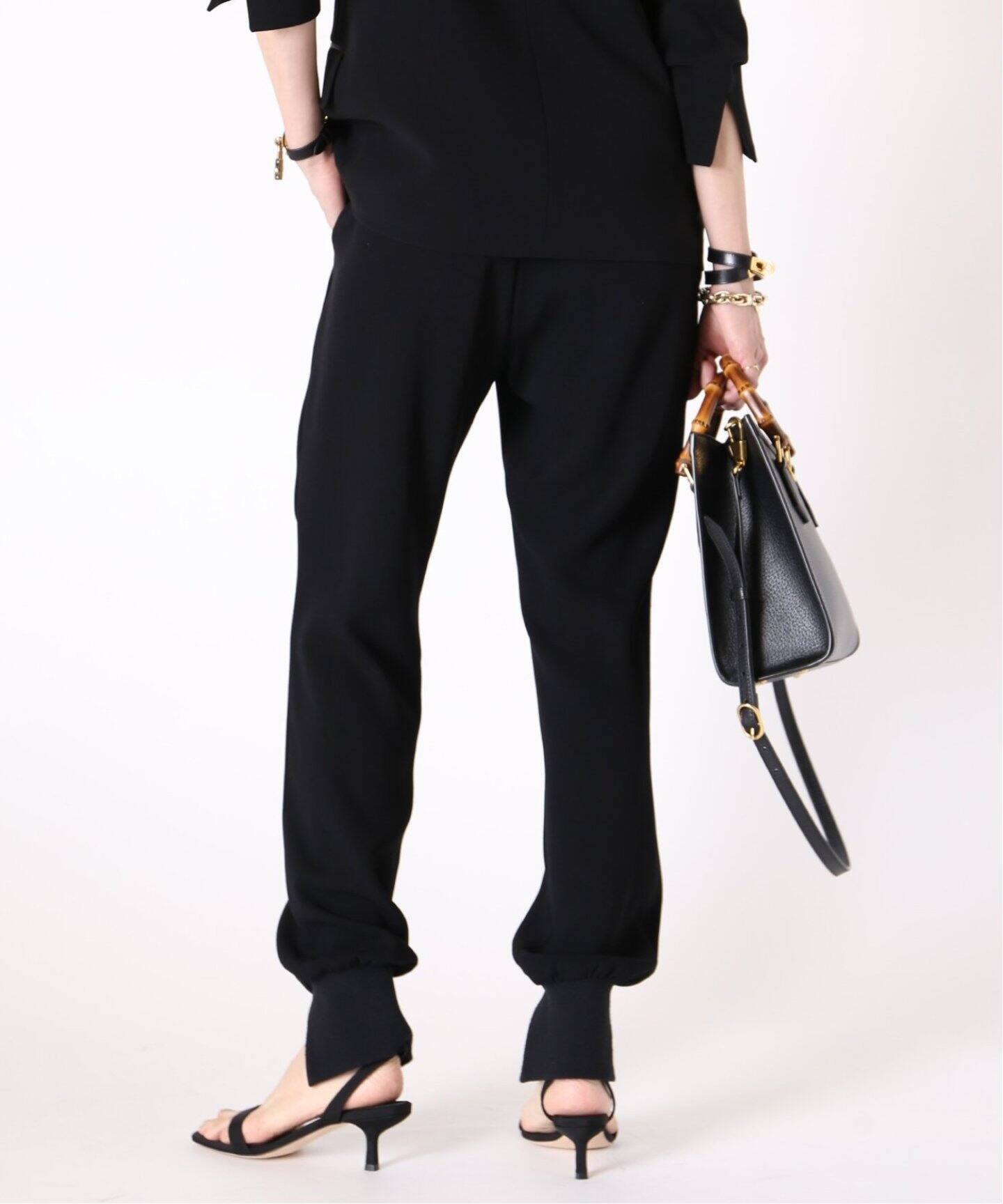 Col Pierrot/コルピエロ】スソリブパンツ(BLACK)（その他パンツ  