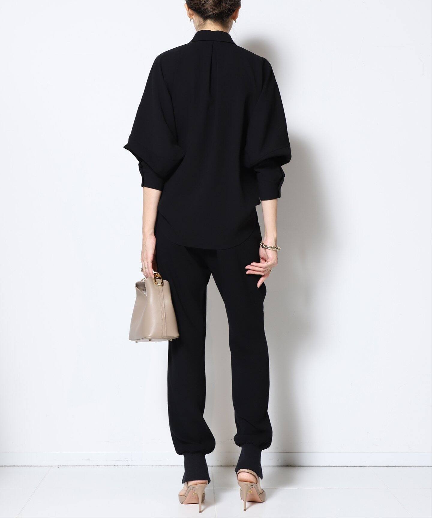 Col Pierrot/コルピエロ】スソリブパンツ(BLACK)（その他パンツ  