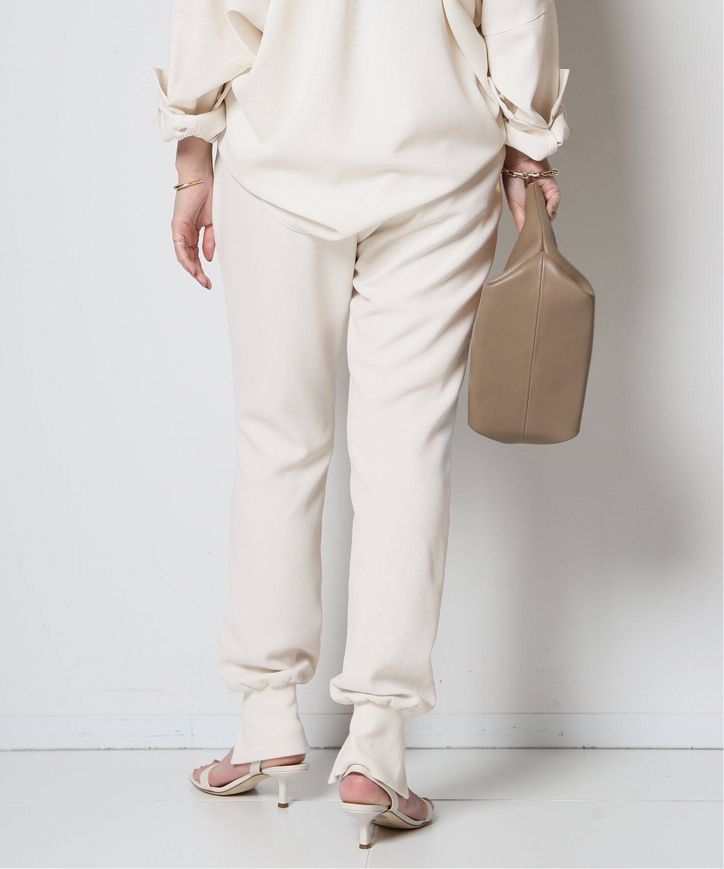 Col Pierrot/コルピエロ】スソリブ パンツ(WHITE)（その他パンツ  