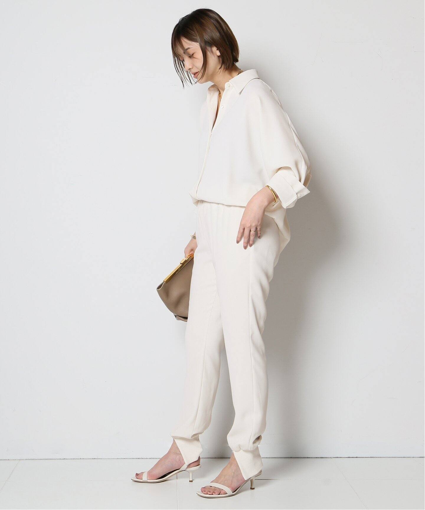 Col Pierrot/コルピエロ】スソリブ パンツ(WHITE)（その他パンツ  