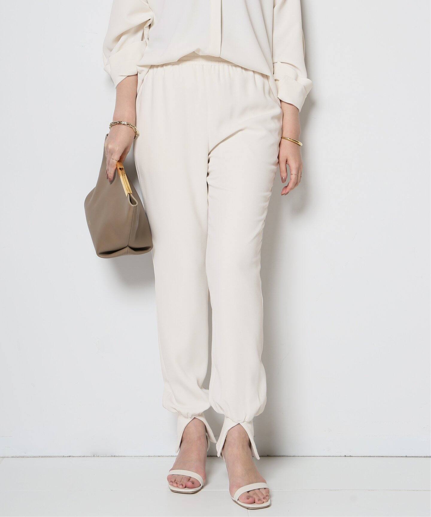 Col Pierrot/コルピエロ】スソリブ パンツ(WHITE)（その他パンツ  