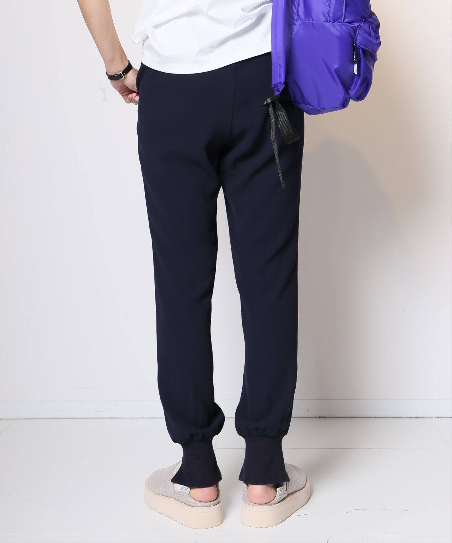 Col Pierrot/コルピエロ】スソリブ パンツ(NAVY)（その他パンツ  