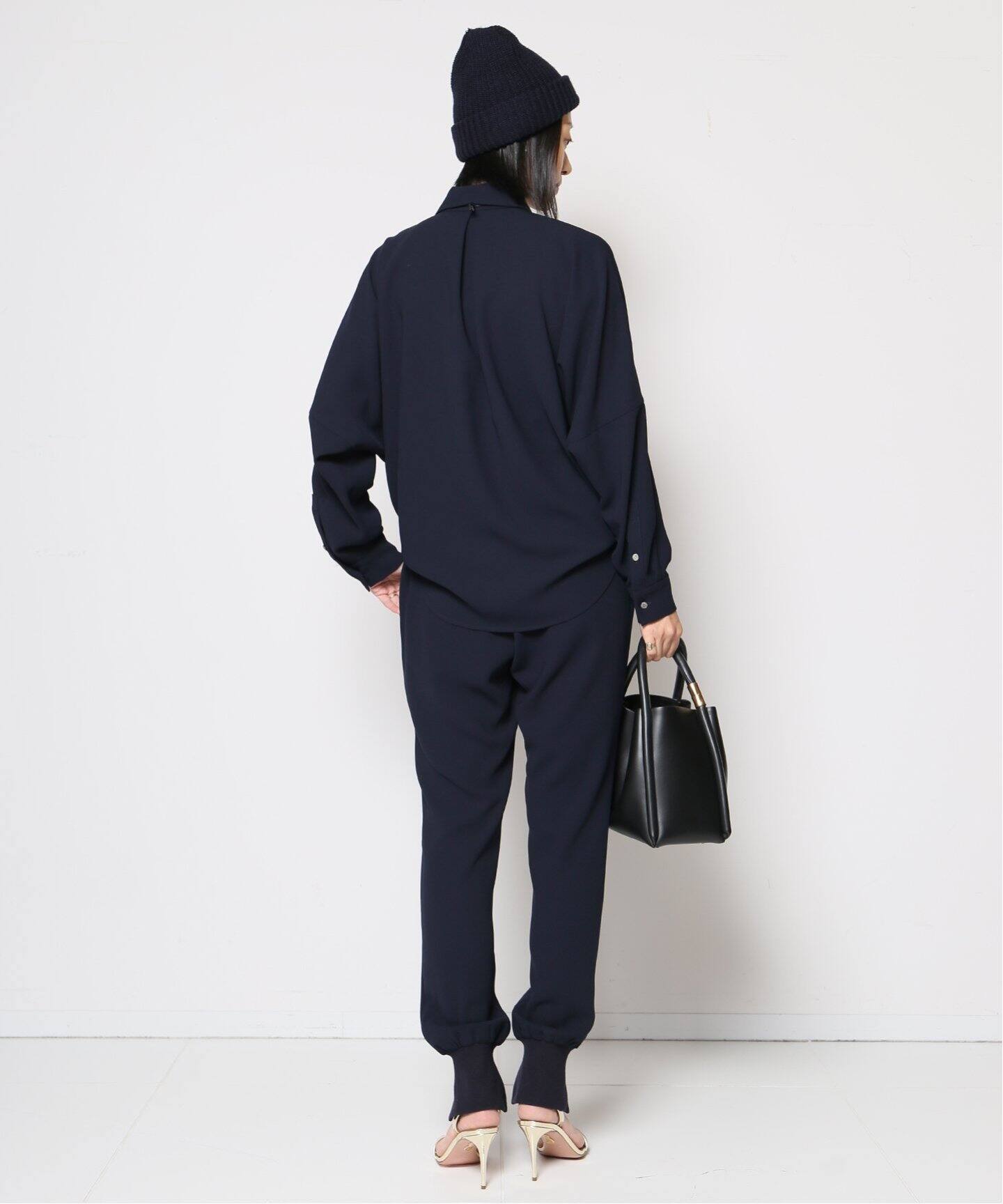 Col Pierrot/コルピエロ】スソリブ パンツ(NAVY)（その他パンツ 