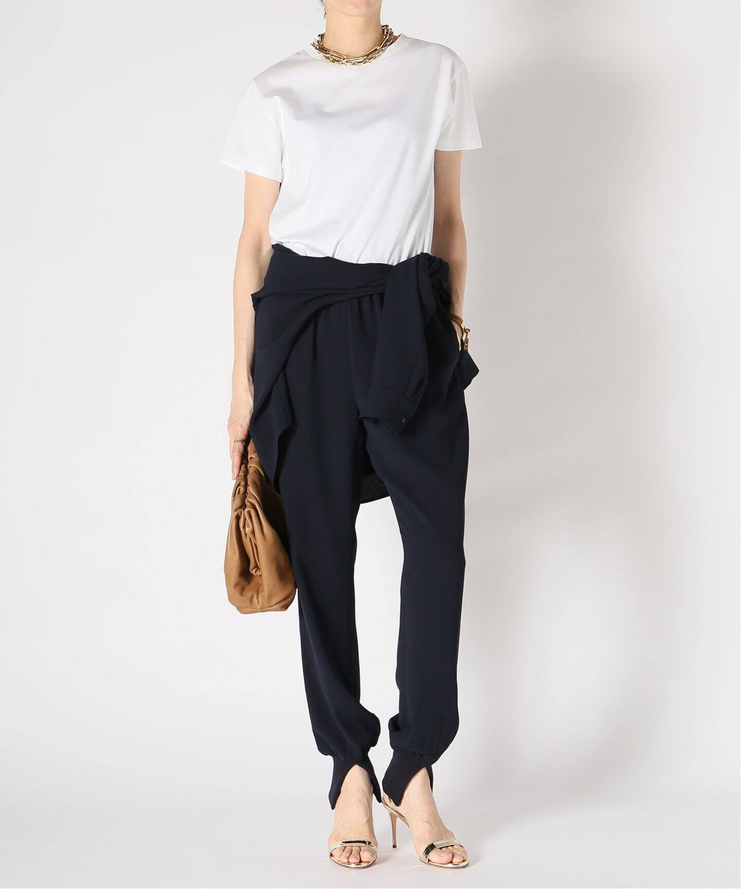 Col Pierrot/コルピエロ】スソリブ パンツ(NAVY)（その他パンツ  