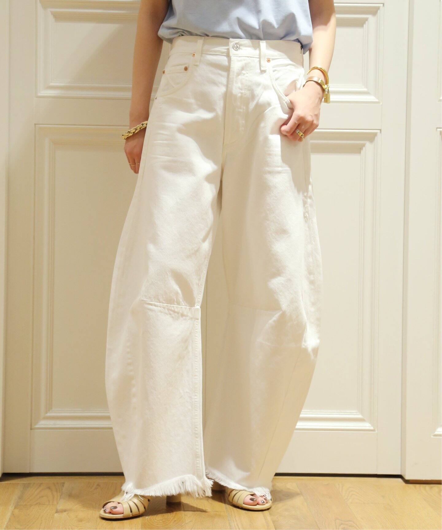 CITIZENS OF HUMANITY】HORSESHOE デニム(WHITE)（デニムパンツ 