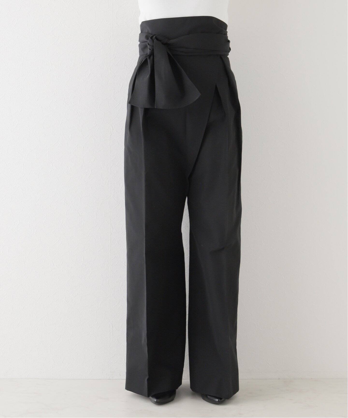 GIA STUDIOS/ジア ストゥディオス】WAIST TIE STRAIGHT TROUSERS  