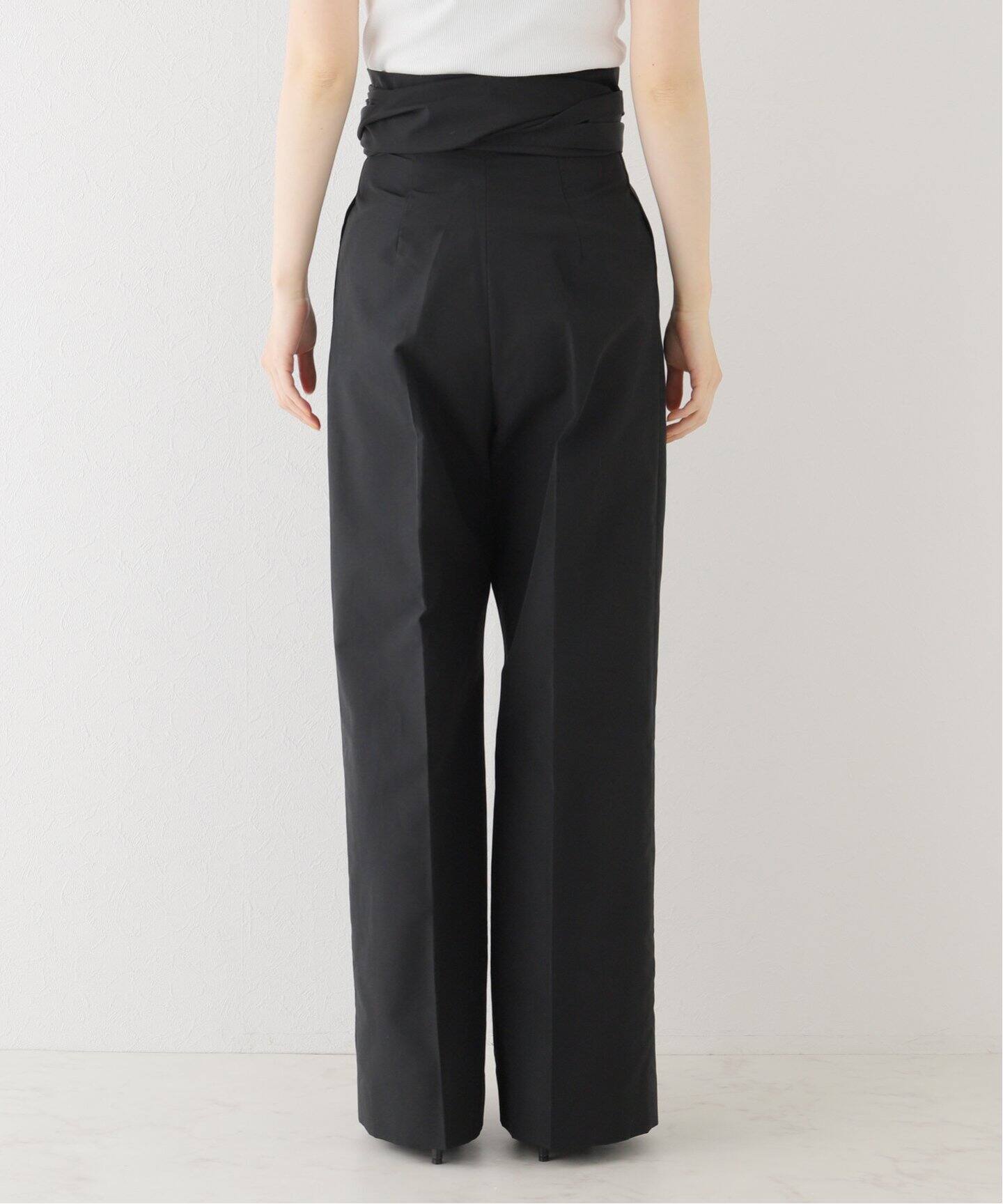 GIA STUDIOS/ジア ストゥディオス】WAIST TIE STRAIGHT TROUSERS  