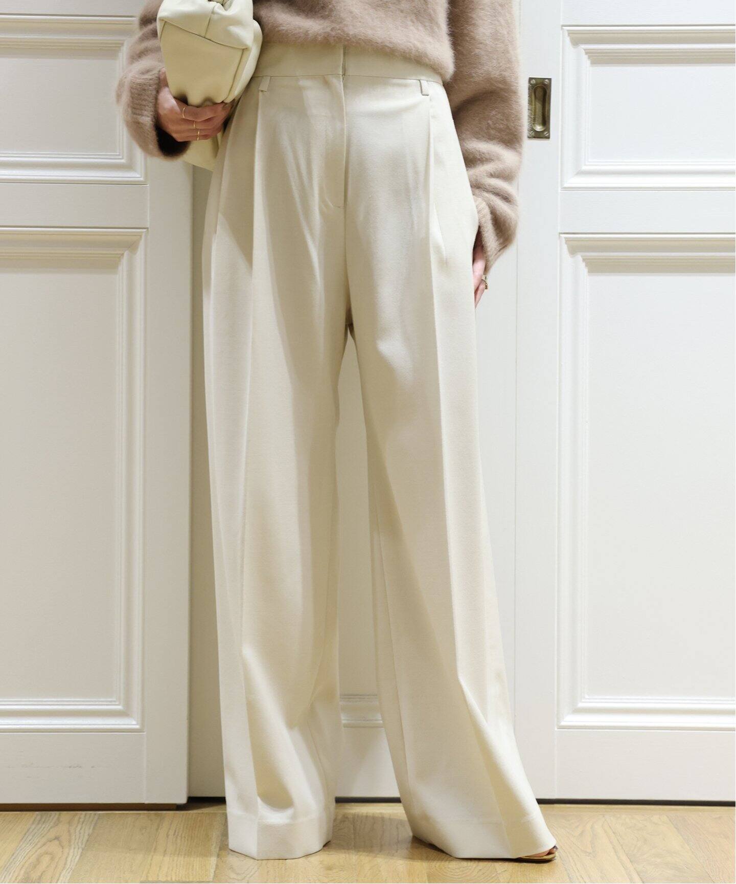 GIA STUDIOS/ジア ストゥディオス】WOOL VISCOSE TROUSER パンツ 