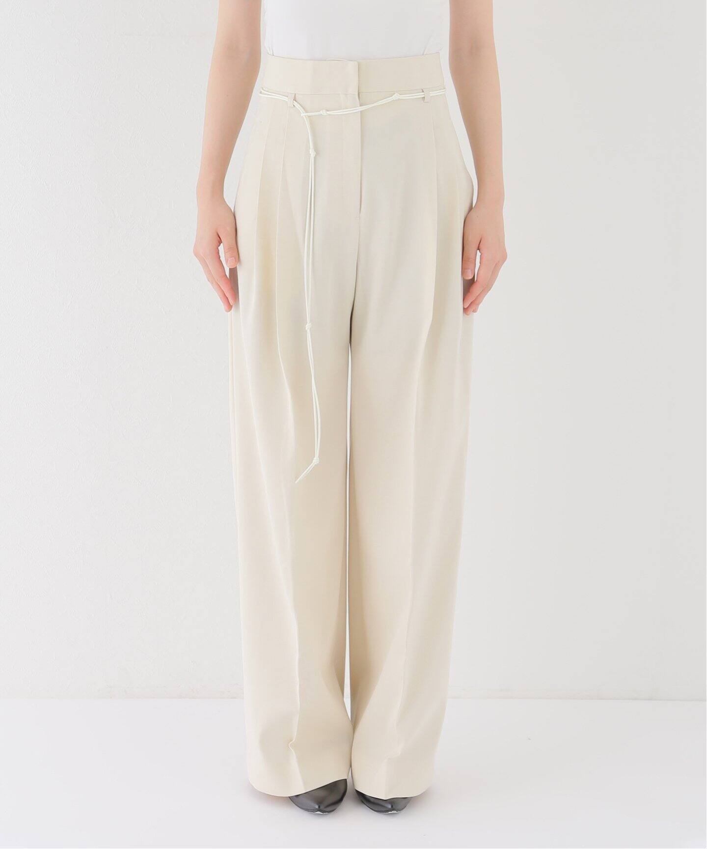 GIA STUDIOS/ジア ストゥディオス】WOOL VISCOSE TROUSER パンツ  