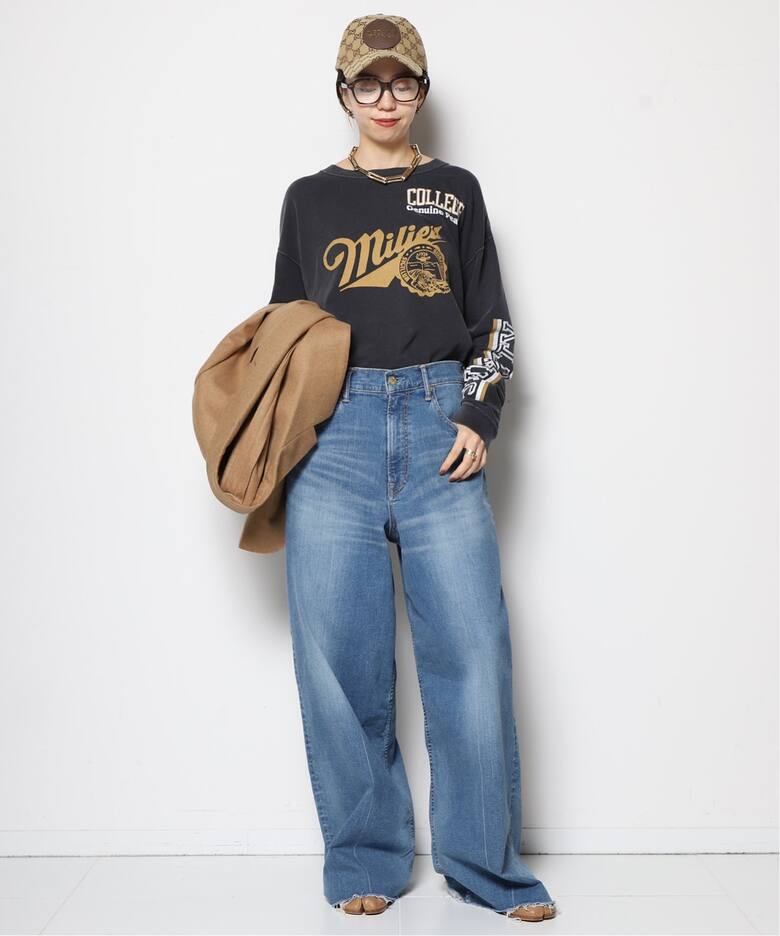 MUSE de Deuxieme Classe SURT ワイドテーパードデニム 