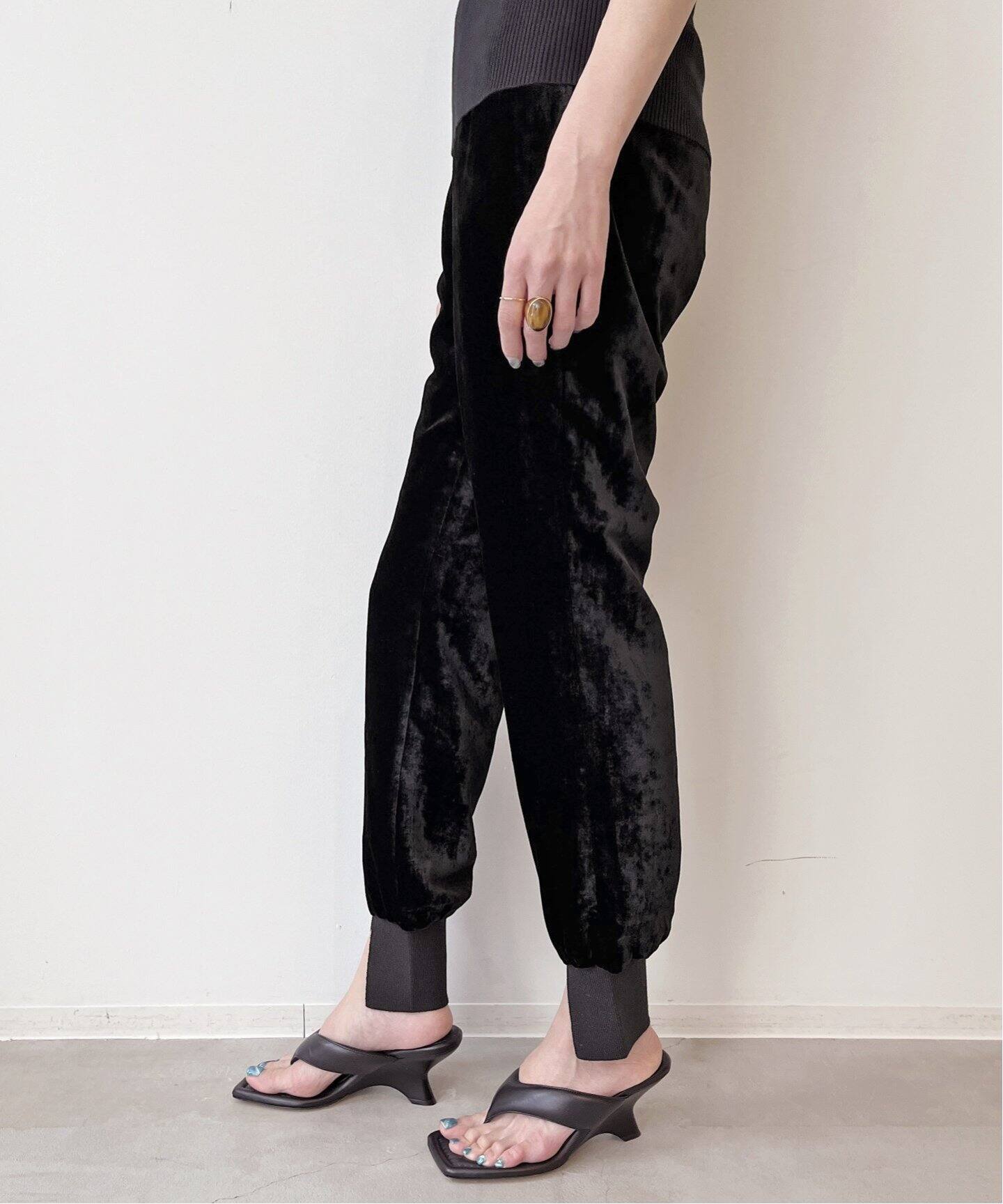 Velor Rib Pants（スラックス）｜L 