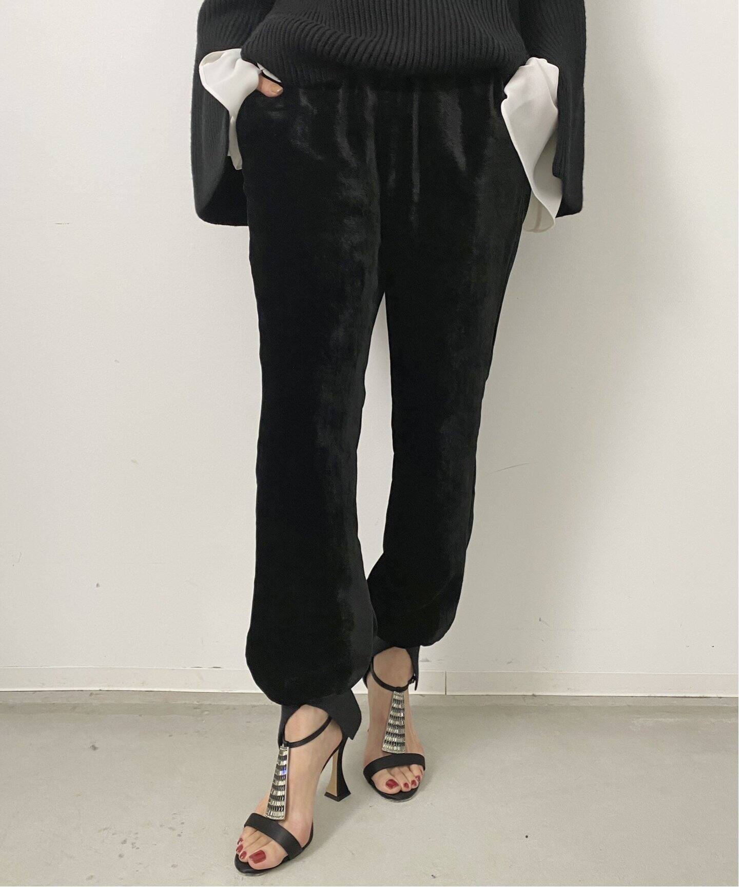 Velor Rib Pants（スラックス）｜L