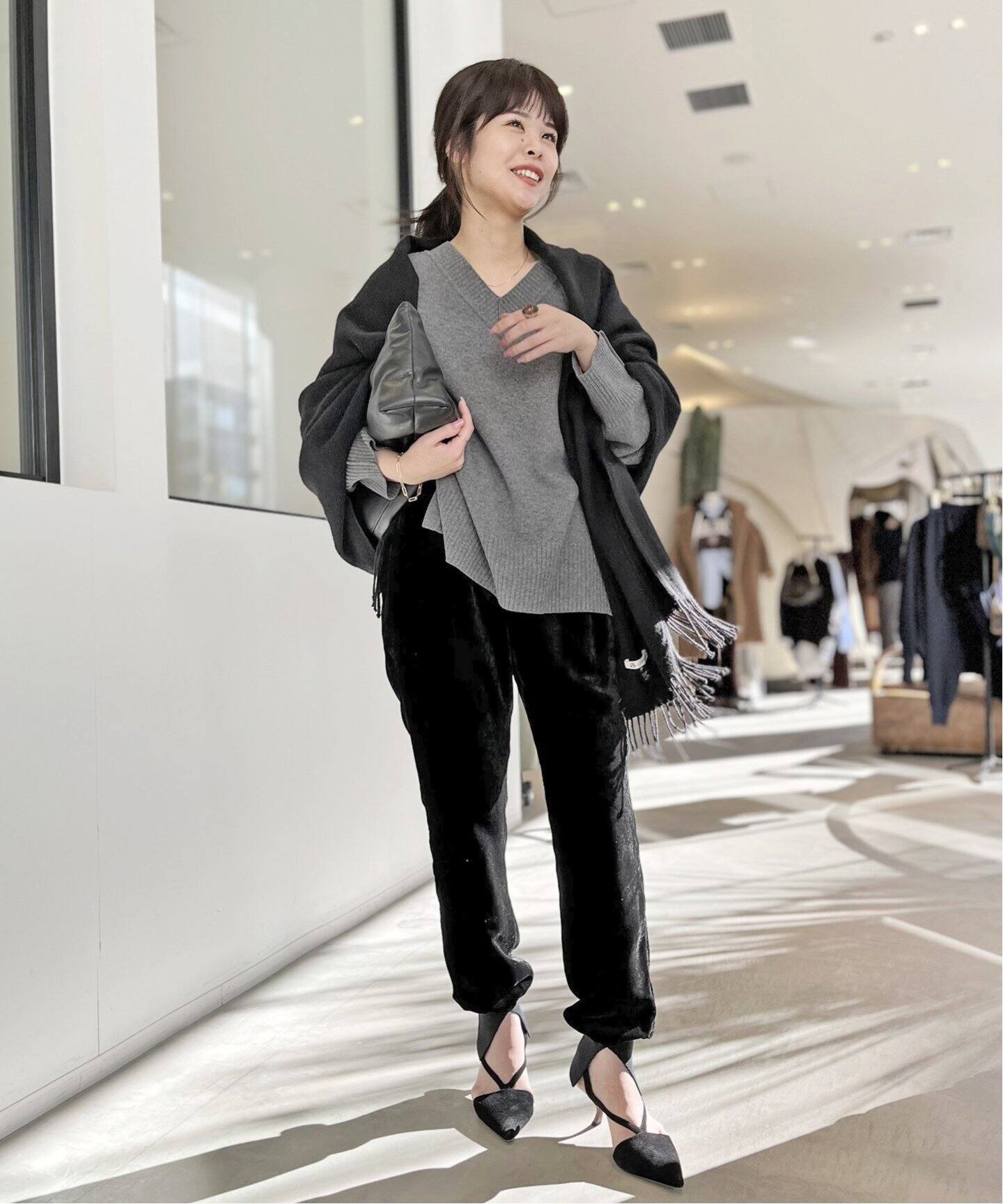 Velor Rib Pants（スラックス）｜L